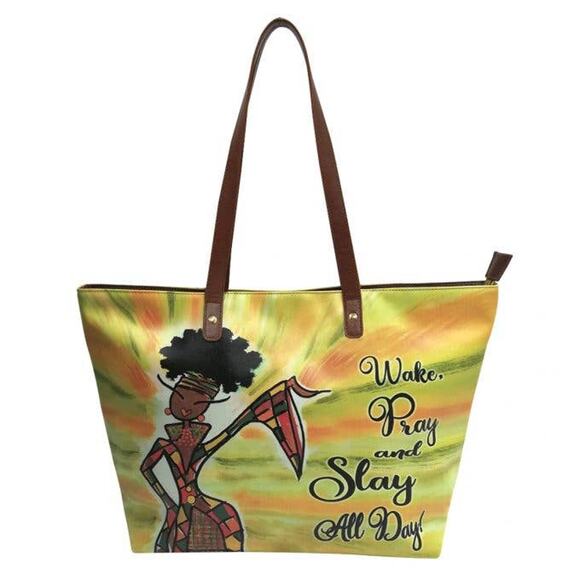 Shades of Color Statement Tote | Slay All Day - Picture 1 of 1